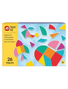 AS Company AS Magnet Box Αστεία Σχήματα Εκπαιδευτικοί Χάρτινοι Μαγνήτες Για 4+ Χρονών