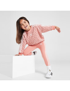 adidas Originals Leopard Print Crew Παιδικό Σετ Φόρμας