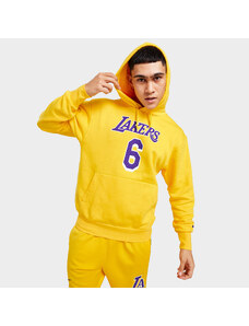 Nike NBA LA Lakers James Icons Ανδρική Μπλούζα με Κουκούλα
