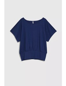 Women's blouse with tapered waist MOODO - blue
