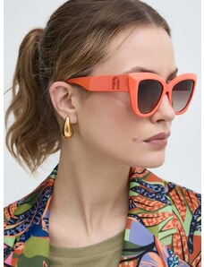 Γυαλιά ηλίου Furla χρώμα: πορτοκαλί, SFU711_530AFM