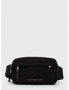 Τσάντα φάκελος Tommy Hilfiger χρώμα: μαύρο, AM0AM12220