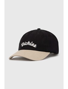 Βαμβακερό καπέλο του μπέιζμπολ Dickies KEYSVILLE CAP χρώμα: μαύρο, DK0A4YPA