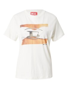 DIESEL Μπλουζάκι 'REGS' καμηλό / άμμος / ανοικτό γκρι / λευκό