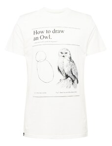 DEDICATED. Μπλουζάκι 'Stockholm How to Draw an Owl' μαύρο / offwhite