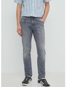 Τζιν παντελόνι Tommy Jeans Scanton χρώμα: γκρι, DM0DM18733