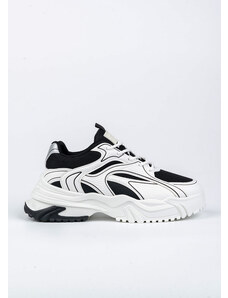 ARTE PIEDI Kelly Αθλητικά Παπούτσια Sneakers με Chunky Σόλα, Λευκό - Μαύρο