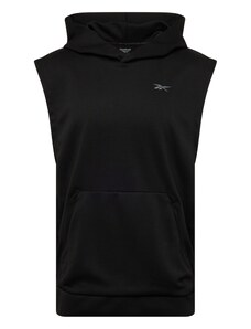 Reebok Αθλητική μπλούζα φούτερ γκρι / μαύρο