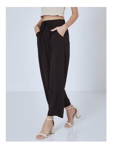 Celestino Βαμβακερή παντελόνα με ελαστική μέση μαυρο για Γυναίκα