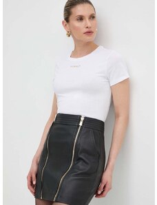 Βαμβακερό μπλουζάκι Pinko Answear Exclusive γυναικείο, χρώμα: άσπρο