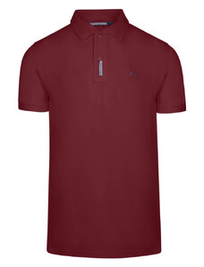 Prince Oliver Brand New Polo Double Pique Μπορντώ 100% Cotton (Regular Fit)