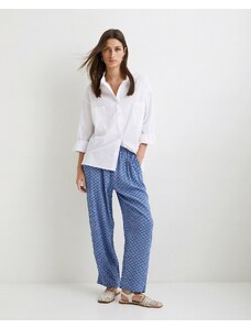 YERSE FLOWY PRINTED TROUSERS blue 40849 40849