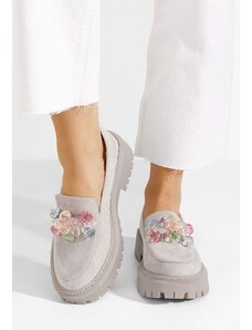 Zapatos Loafers γυναικεια Amilla V2 γκρι