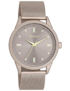OOZOO Timepieces - C11358, Grey-Beige case with Stainless Steel Bracelet