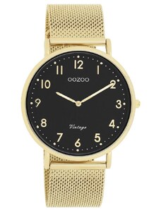 OOZOO Vintage - C20344, Gold case with Stainless Steel Bracelet