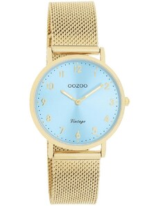 OOZOO Vintage - C20348, Gold case with Stainless Steel Bracelet