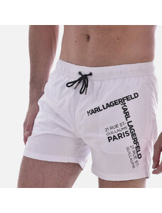 KARL LAGERFELD BEACHWEAR Μαγιό Σορτς Karl Lagerfeld KL22MBS06 Άσπρο