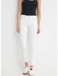 Τζιν παντελόνι Calvin Klein Jeans χρώμα: άσπρο, J20J222778