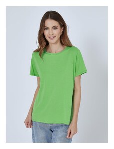 Celestino T-shirt με βαμβάκι πρασινο ανοιχτο για Γυναίκα