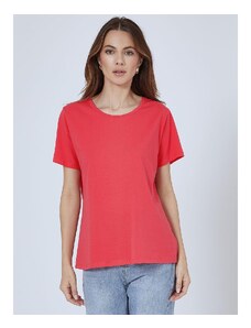 Celestino T-shirt με βαμβάκι κοραλι για Γυναίκα