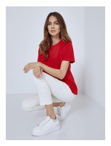 Celestino Μονόχρωμο oversized τ-shirt κοκκινο για Γυναίκα