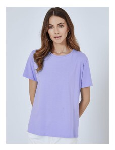 Celestino Μονόχρωμο oversized τ-shirt γαλαζιο για Γυναίκα