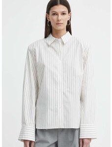 Βαμβακερό πουκάμισο Gestuz χρώμα: άσπρο