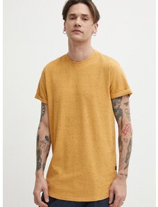 Βαμβακερό μπλουζάκι G-Star Raw ανδρικά, χρώμα: πορτοκαλί