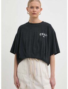 Βαμβακερό μπλουζάκι Pinko γυναικείο, χρώμα: μαύρο, 104257 A26S