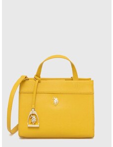 Τσάντα U.S. Polo Assn. χρώμα: κίτρινο