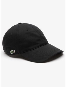 Lacoste Καπέλο μαύρο βαμβακερό