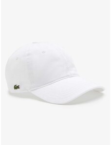 Lacoste Καπέλο λευκό βαμβακερό