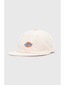 Κοτλέ καπέλο μπέιζμπολ Dickies CHASE CITY CAP χρώμα: άσπρο, DK0A4YPJ