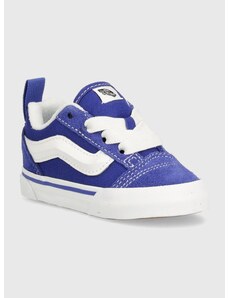 Παιδικά sneakers σουέτ Vans Knu Skool Elastic Lace χρώμα: ναυτικό μπλε