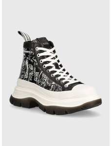 Δερμάτινα ελαφριά παπούτσια Karl Lagerfeld LUNA χρώμα: μαύρο, KL42952