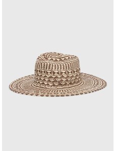 Καπέλο Guess FEDORA χρώμα: καφέ, AW9495 COT01