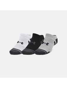 UNDER ARMOUR PERFORMANCE TECH NO SHOW SOCKS 3-PACK ΓΚΡΙ