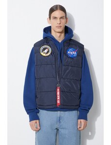 Αμάνικο μπουφάν Alpha Industries Puffer Vest NASA χρώμα: ναυτικό μπλε, 118124