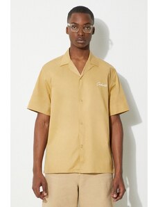 Πουκάμισο Carhartt WIP S/S Delray Shirt χρώμα: μπεζ, I031465.25TXX