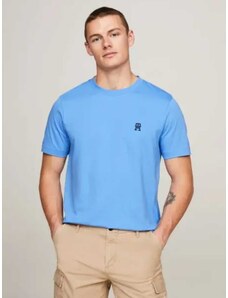 Tommy Hilfiger T-shirt κανονική γραμμή γαλάζιο βαμβακερό
