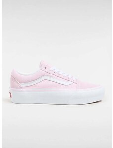 Πάνινα παπούτσια Vans Old Skool Platform χρώμα: ροζ, VN0A5KRGV1C1