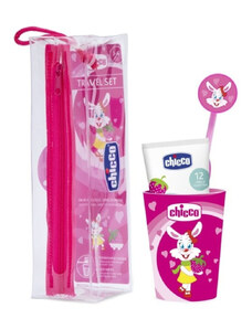 Παιδικό Σετ Ταξιδιού Oral Hygiene Travel Kit Chicco Pink 121212
