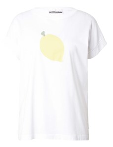 ARMEDANGELS Μπλουζάκι 'IDAARA FRUITS' κίτρινο παστέλ / σμαραγδί / λευκό