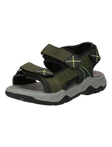 LURCHI Ανοικτά παπούτσια 'Odono' λαδί / ανοικτό πράσινο / μαύρο