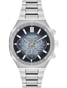 LEE COOPER Men's - LC07959.390 Silver case with Stainless Steel Bracelet