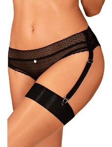 Εσώρουχο Ζαρτιέρα - Obsessive Lanelia Garter Panties Μαύρο OB9254