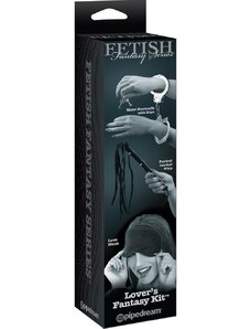 Fetish Fantasy Series Σετ Χειροπέδες Μαστίγιο και Μάσκα Μαύρα D-4435