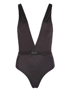 KARL LAGERFELD Μαγιο Karl Dna Shiny Rib Swimsuit 240W2259 999 black