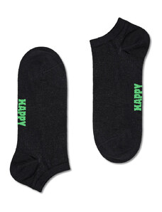 Happy Socks 3-Pack Solid Low Χαμηλές Κάλτσες Μαύρες (P001020)