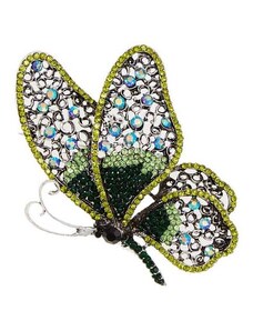 PerfectDress.gr vintage καρφίτσα delicate butterfly green